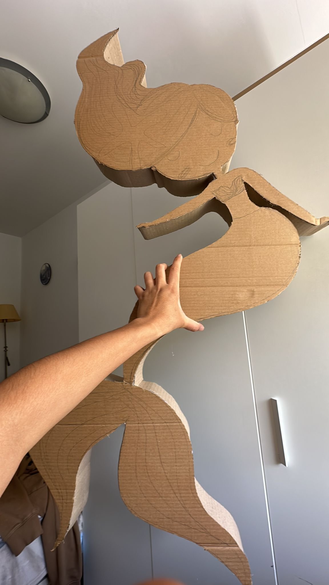 Proceso creación piñata sirena