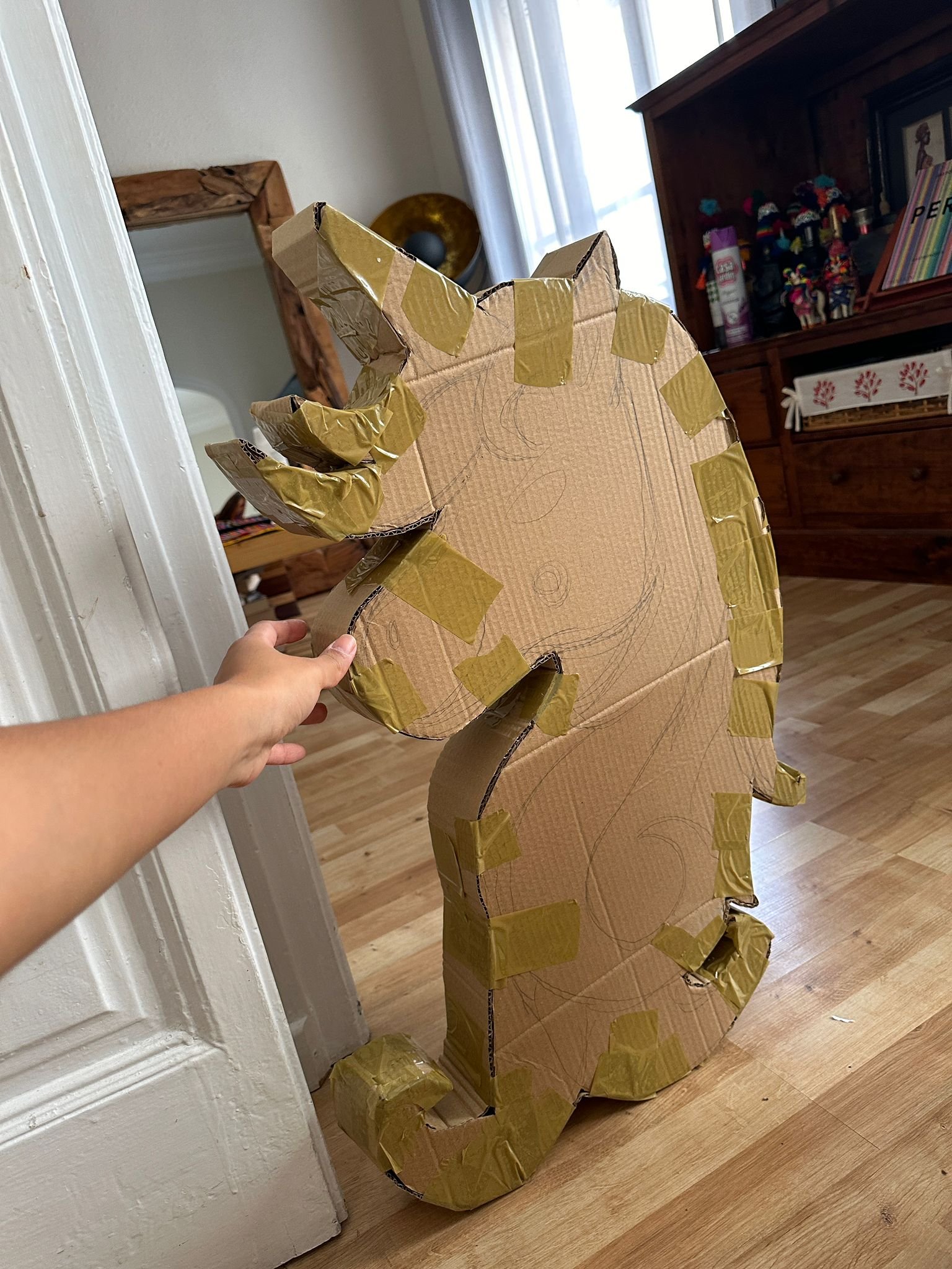 Proceso creación piñata unicornio