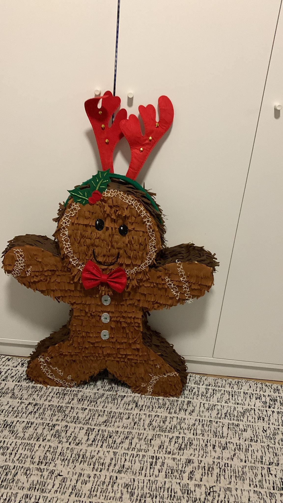 Piñata de galleta de jengibre navideña para adultos